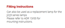 LED Autolamps J3RM guide